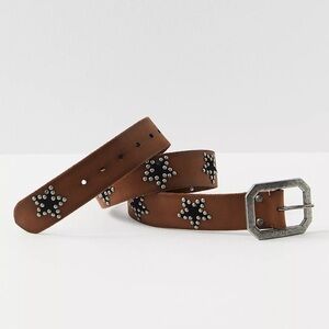 Free people star crossed studded belt - S/M - Bronze Age Colorway